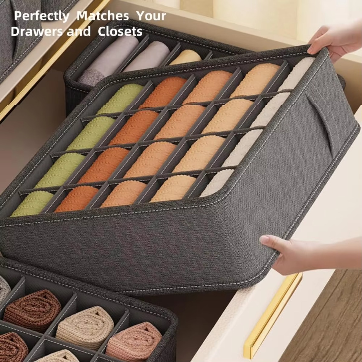 Drawer Fabric Foldable Cabinet - Sock Organizer Tray recension och pris
