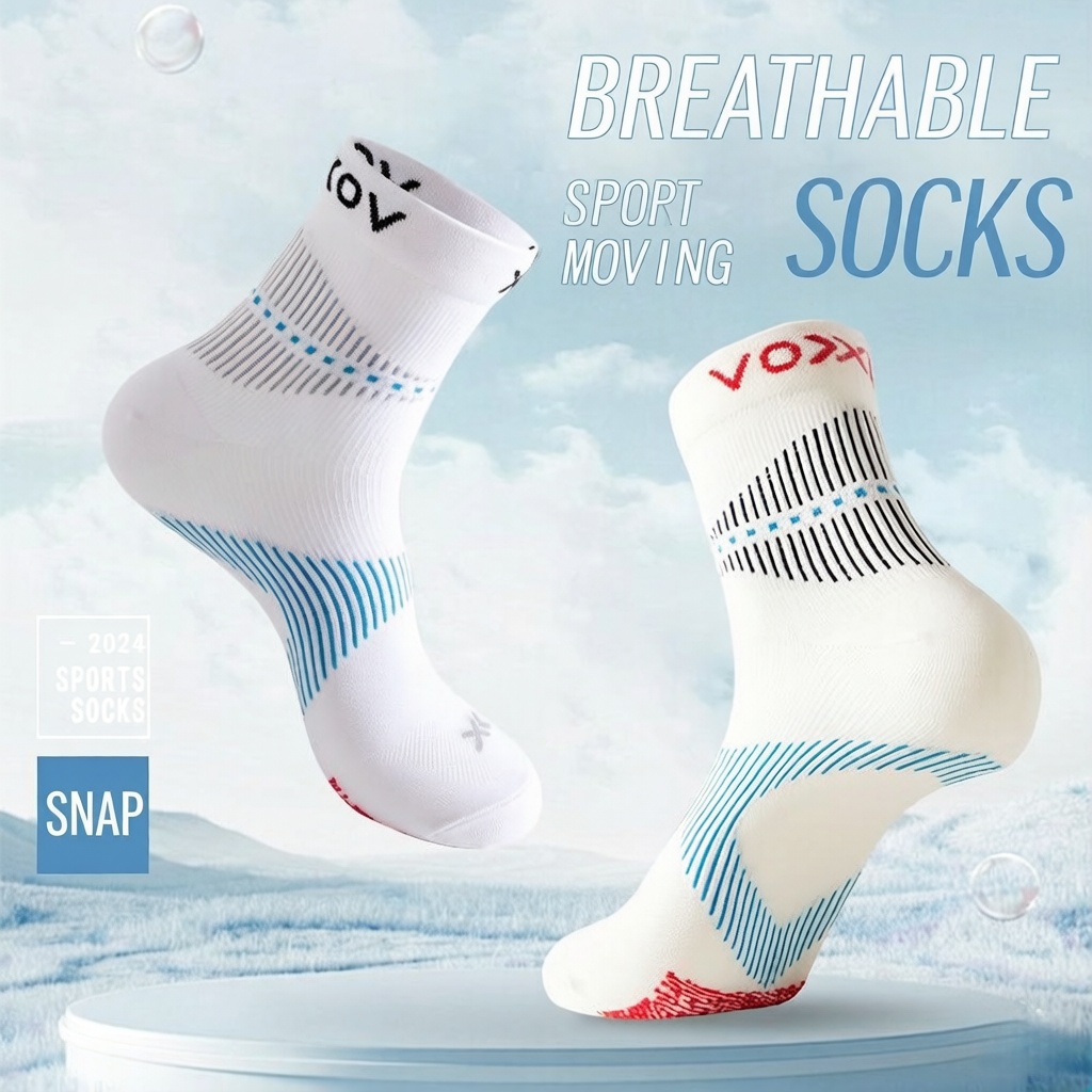 WRELS 1/2/3 Pairs Running Sock - Athletic Sock Cushion recension och pris