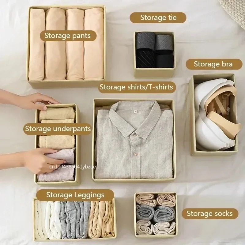 Fabric Underwear Storage Box D - Sock Organizer Tray recension och pris